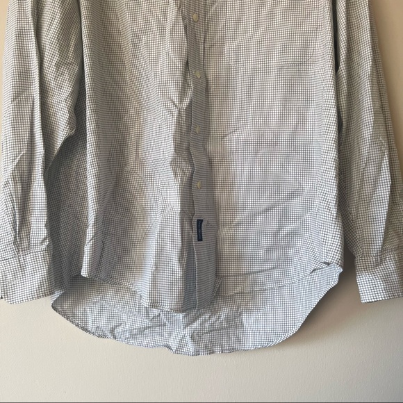 Gant Mens Blue Check Button Down Shirt Size Large Long sleeve - Picture 7 of 7
